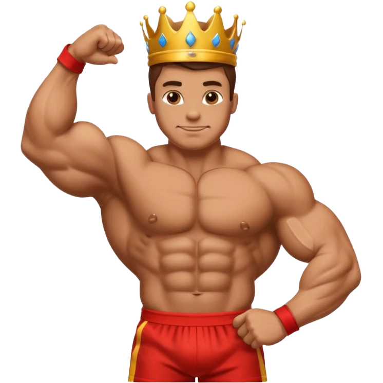 muscle arm emoji body builder king emoji GIF emoji
