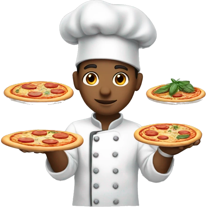 Chef making pizza  emoji