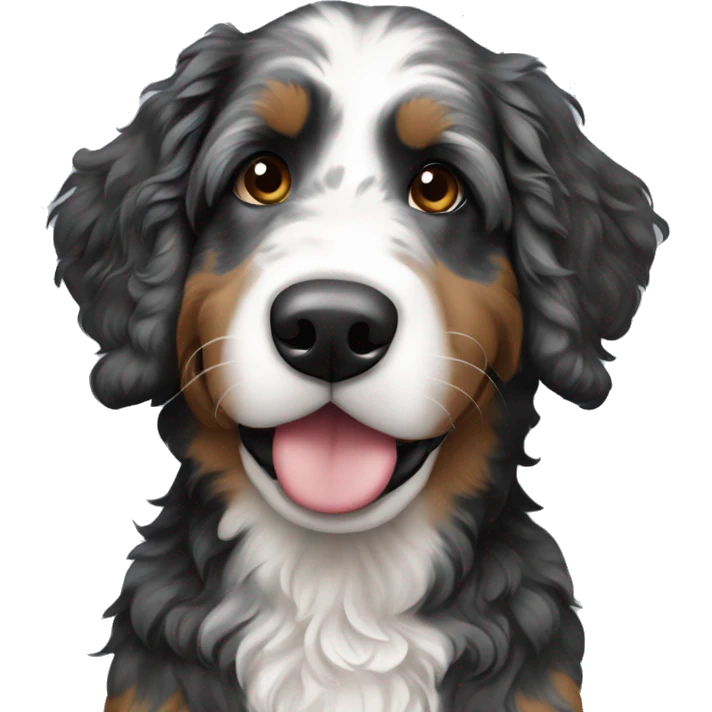tri merle bernedoodle emoji