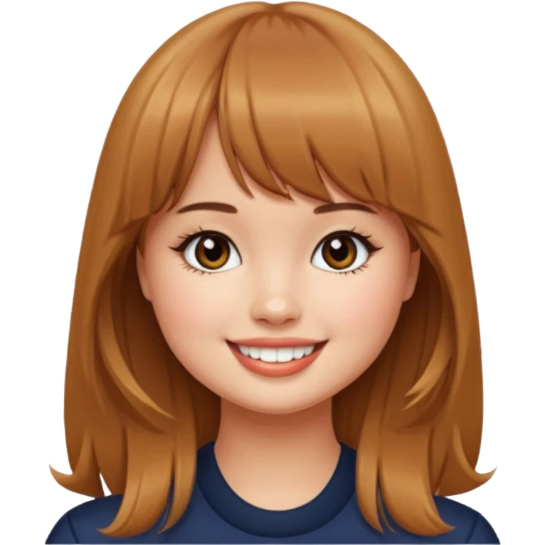 Debby Ryan with straight bangs emoji
