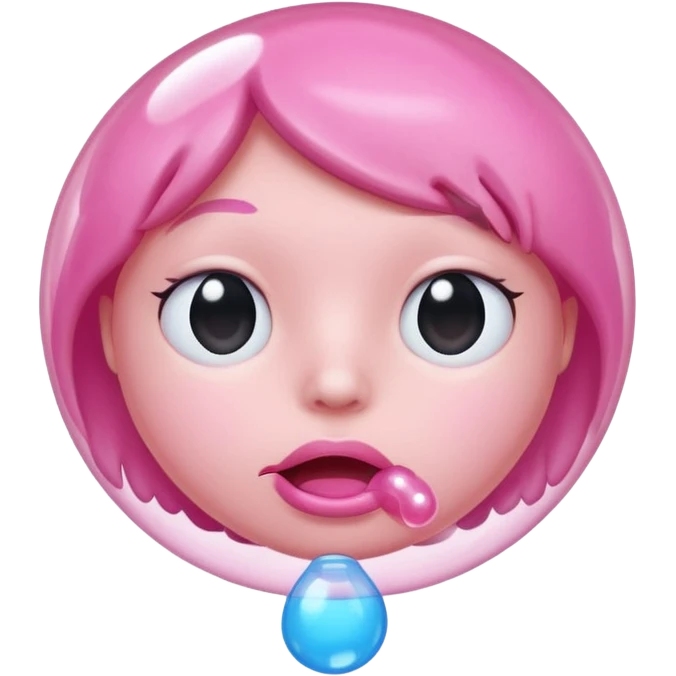 person gum bubble emoji
