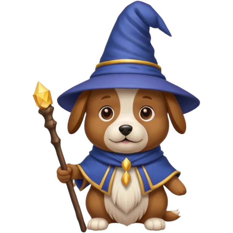 Dog wizard emoji
