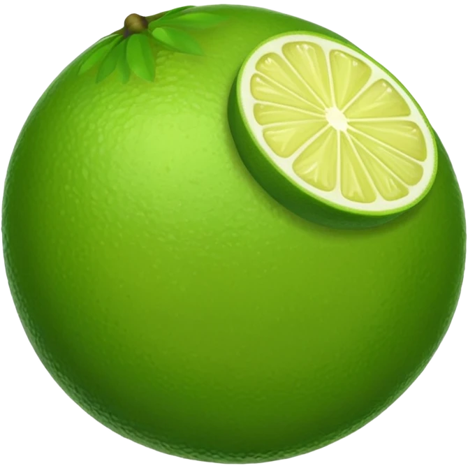 green lime emoji