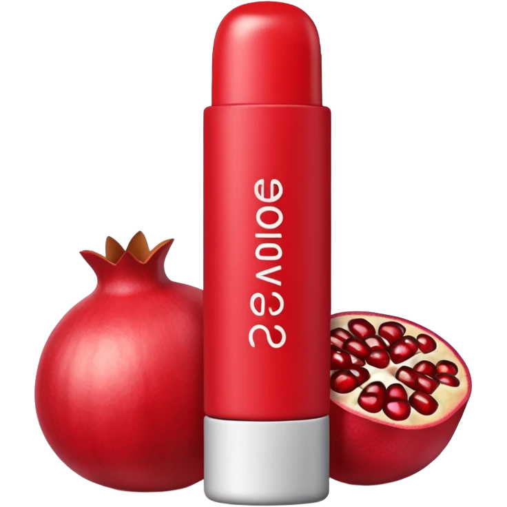 Balmea Pomegranate Lip Balm chapstick for lips emoji