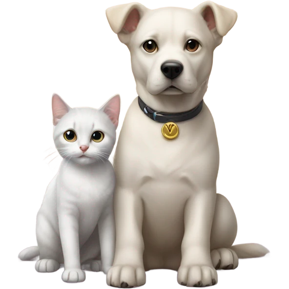 Omega dog and kitten  emoji