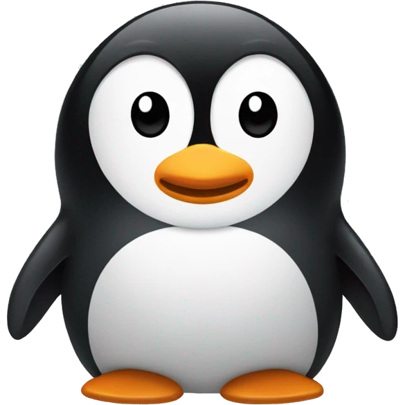 penguin on a suferbored  emoji