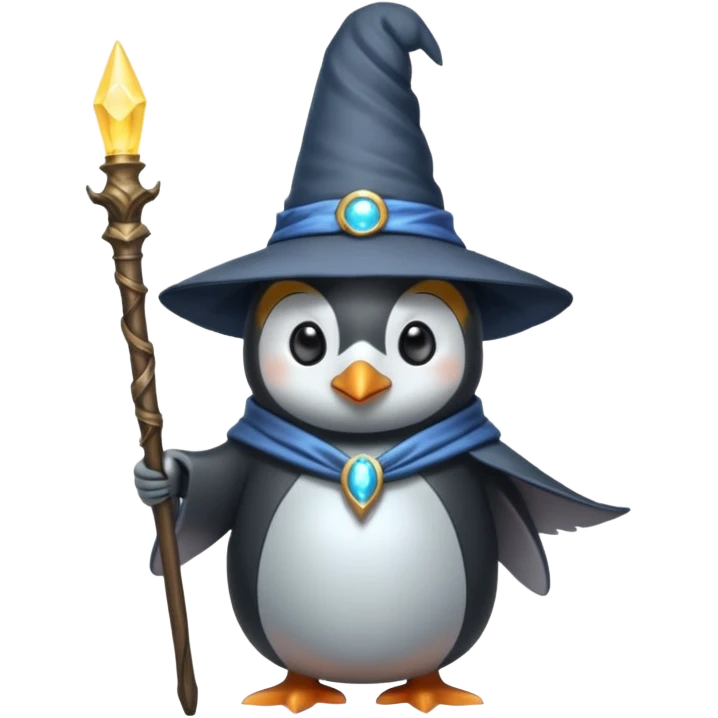 Penguin Wizard emoji