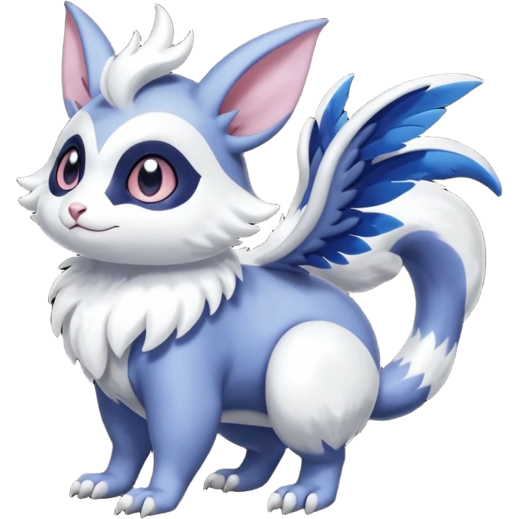 Shiny Furret-Absol-Noibat-Hybrid (Full body) emoji