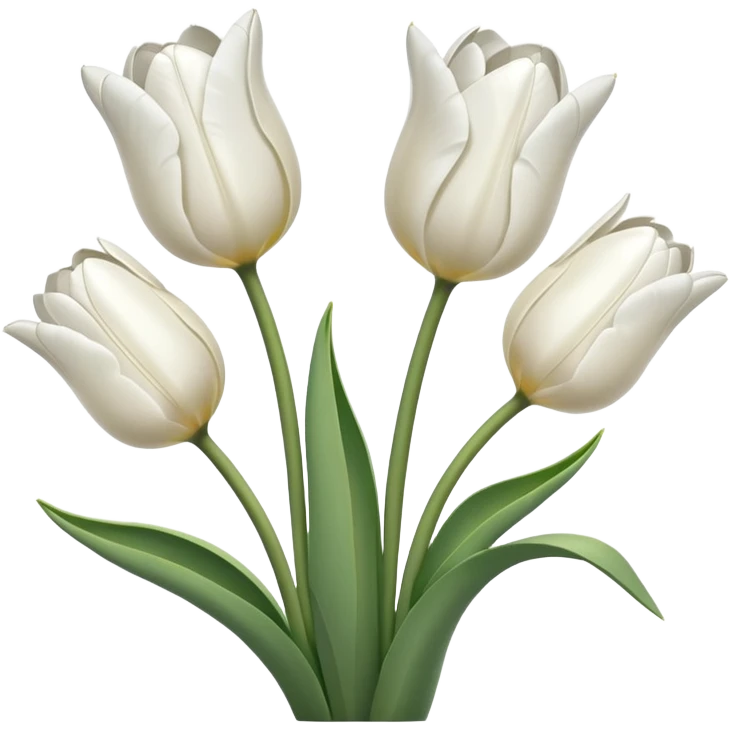 white tulips emoji
 emoji