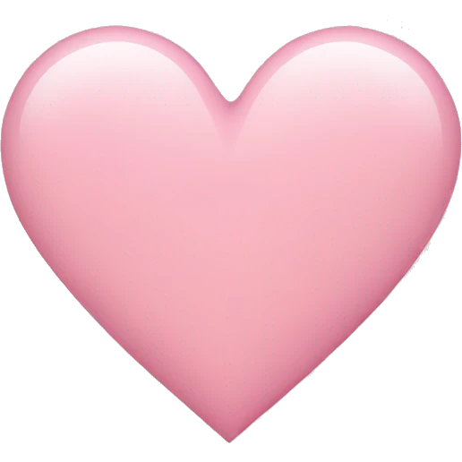 Light pink heart emoji