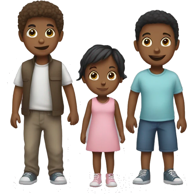 3 children  emoji