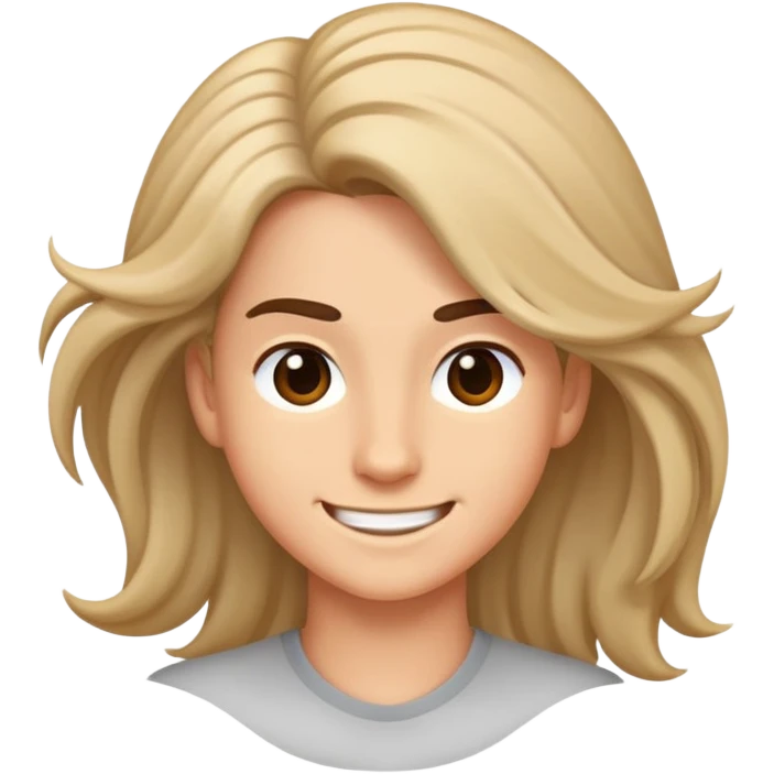 Smirking emoji moving hair to the side emoji