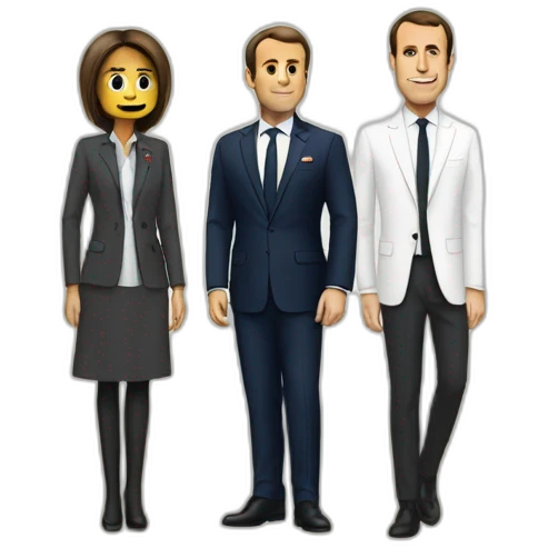 Macron et sa femme emoji