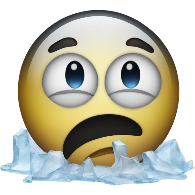 sob emoji crying ice emoji
