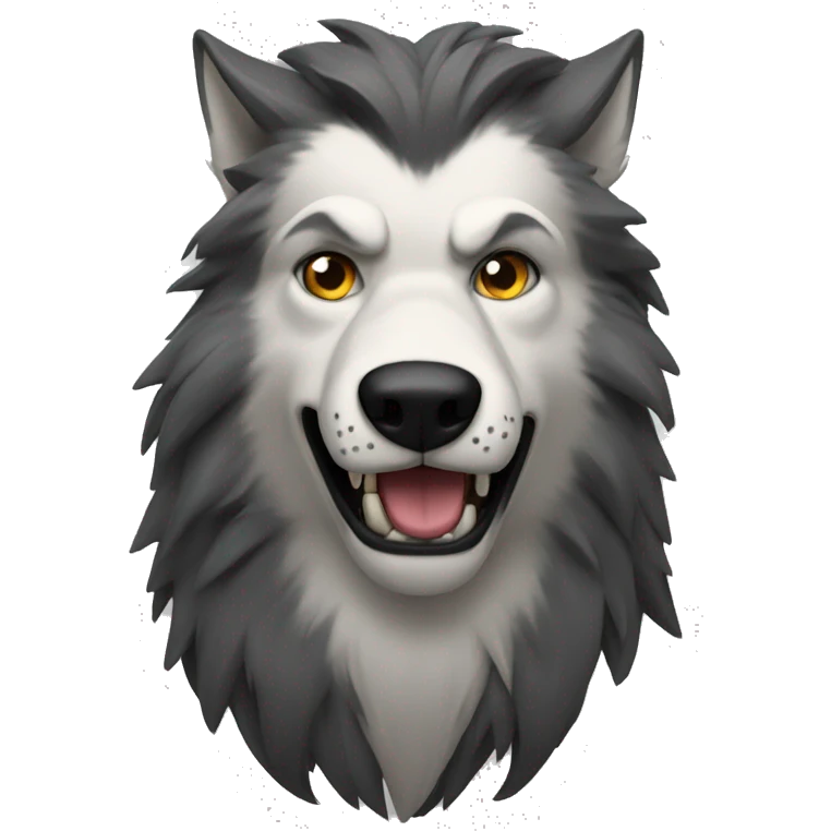 lobo uivando emoji