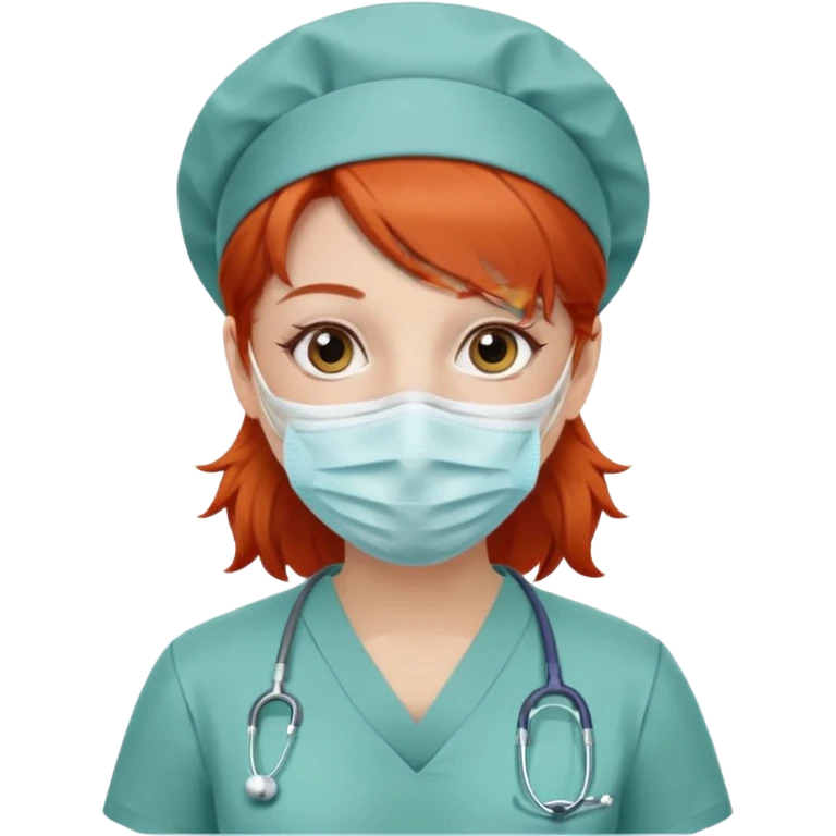 infirmière rousse emoji