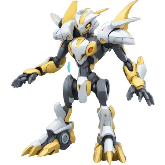 a Futuristic Mechanical Pokémon-Medabot-Dragon full body emoji