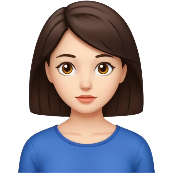 brunette girl emoji