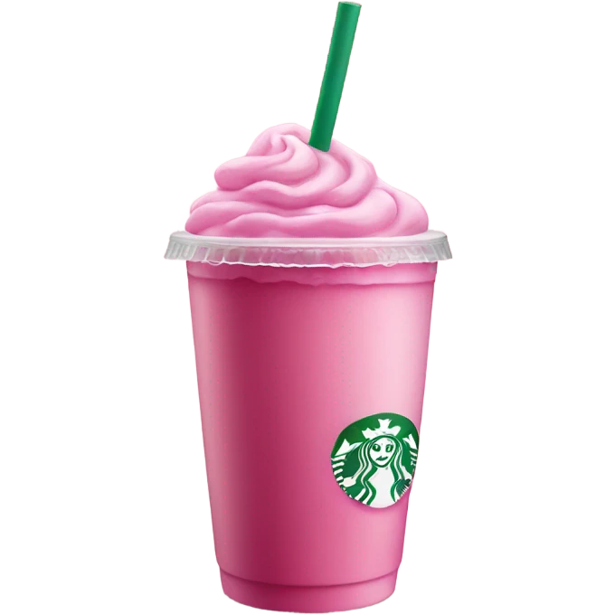 Starbucks pink drink emoji