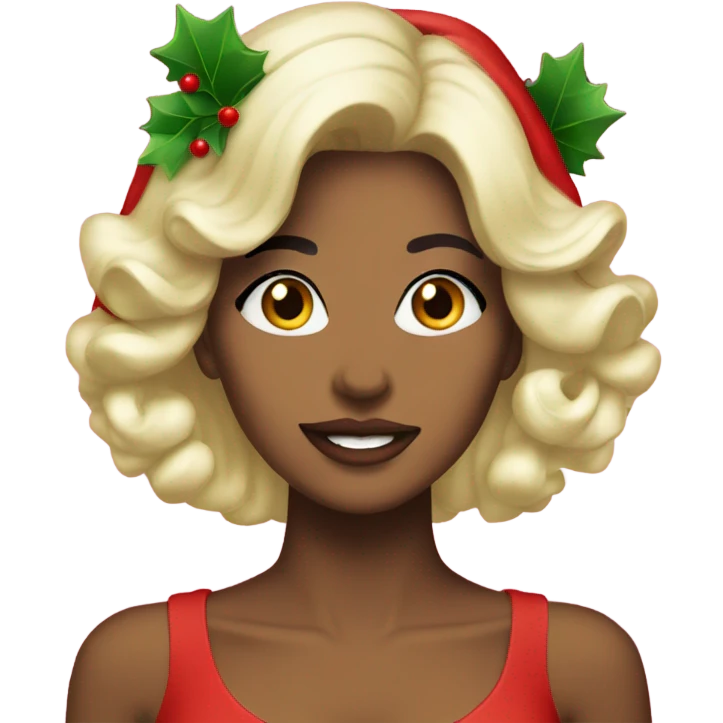 Coquette christmas emoji