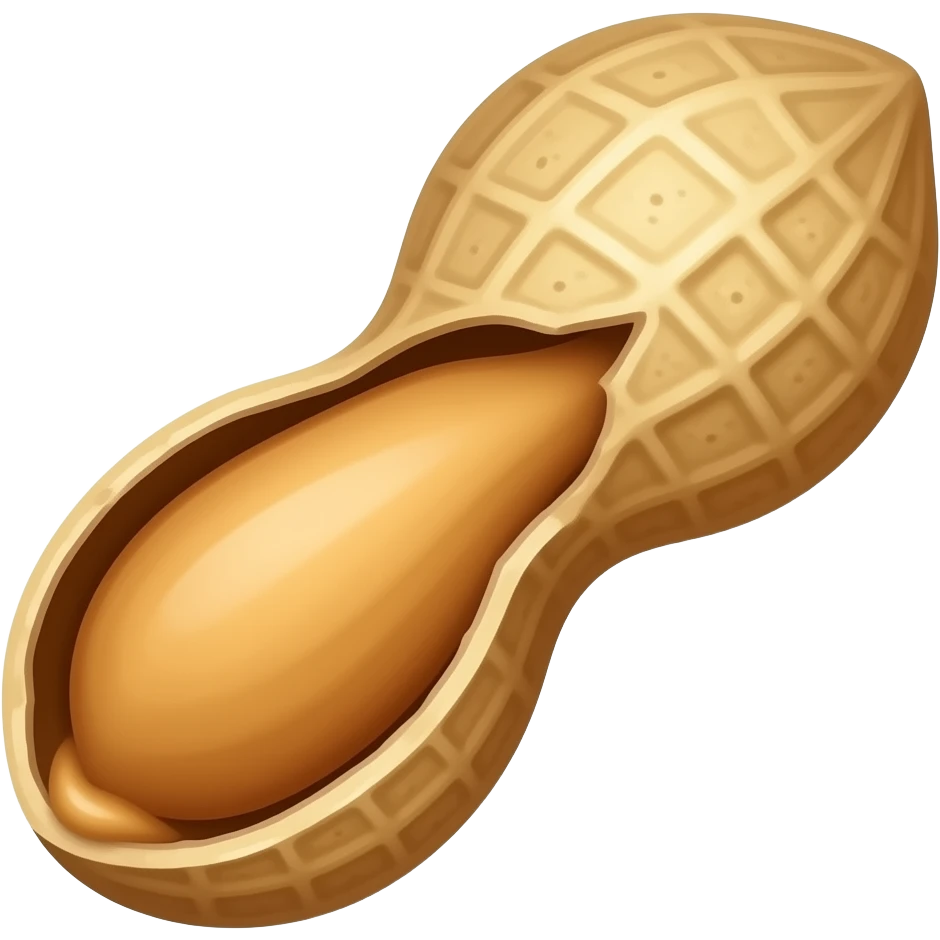 peanut nut turning into nut butter emoji