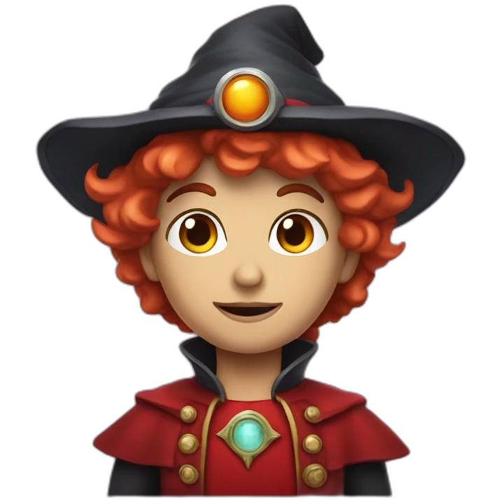 sorcier galaxie rouge emoji