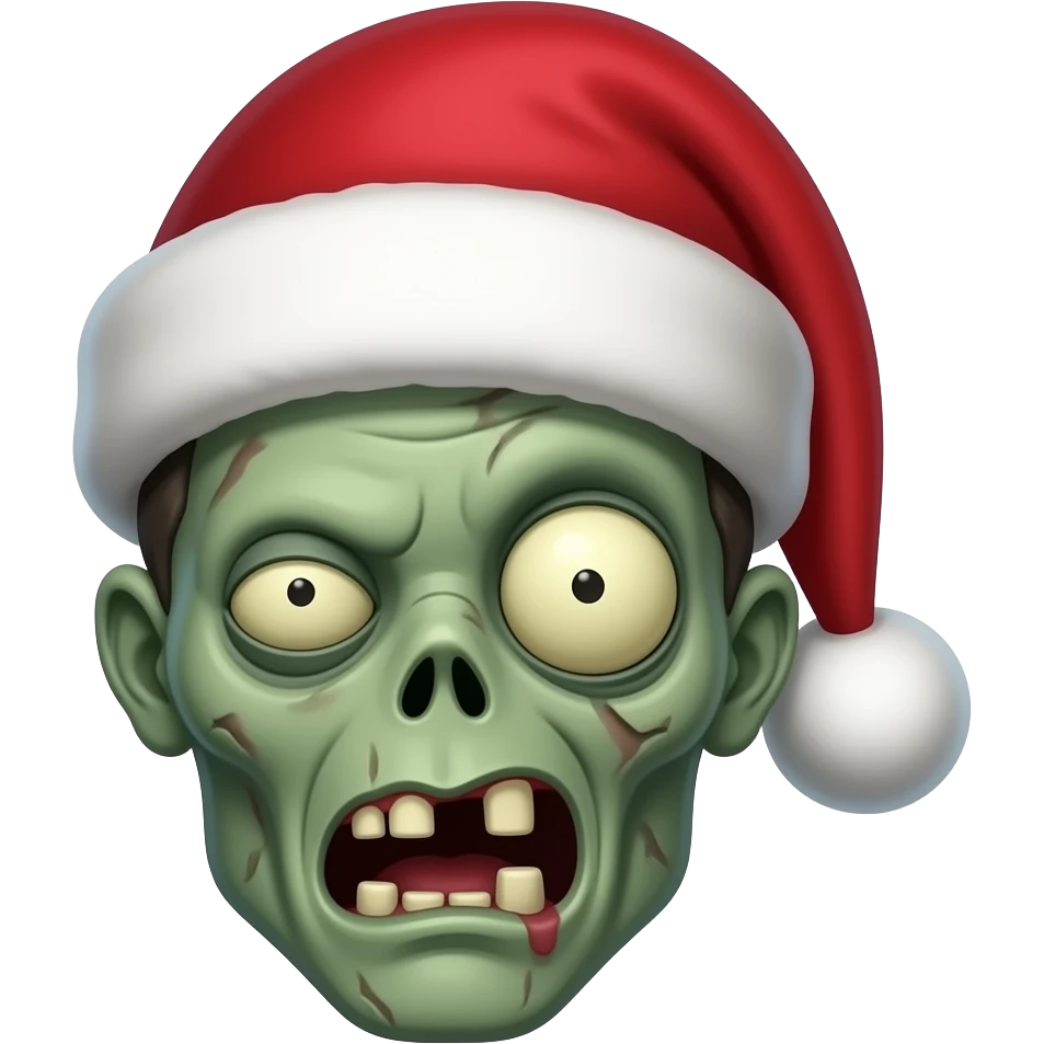 zombie with Santa Hats emoji