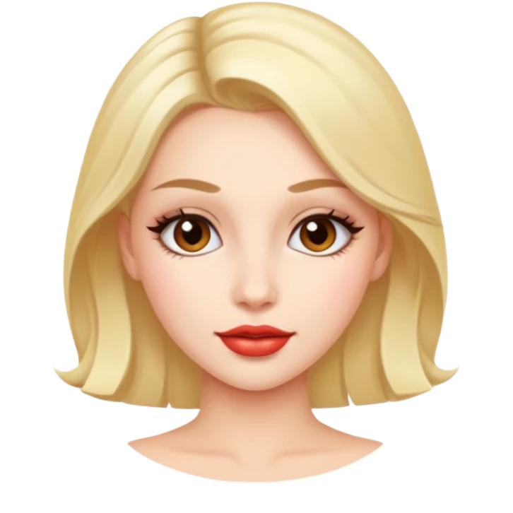 Una chica bonita coquette emoji