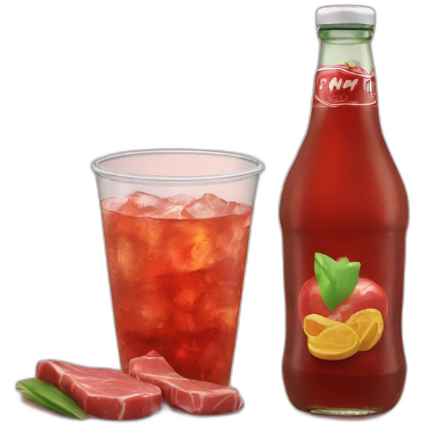 Mmm Meat Soda... emoji