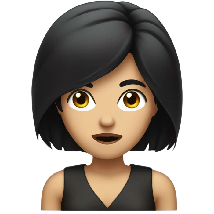Ç A wheat-skinned woman with black hair, extremely angry emoji