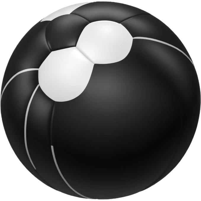 black beach ball emoji
