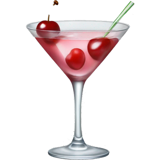 Delicate cherry martini emoji