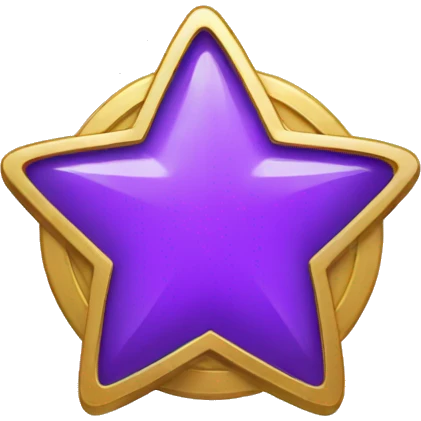 purple star space token coin emoji