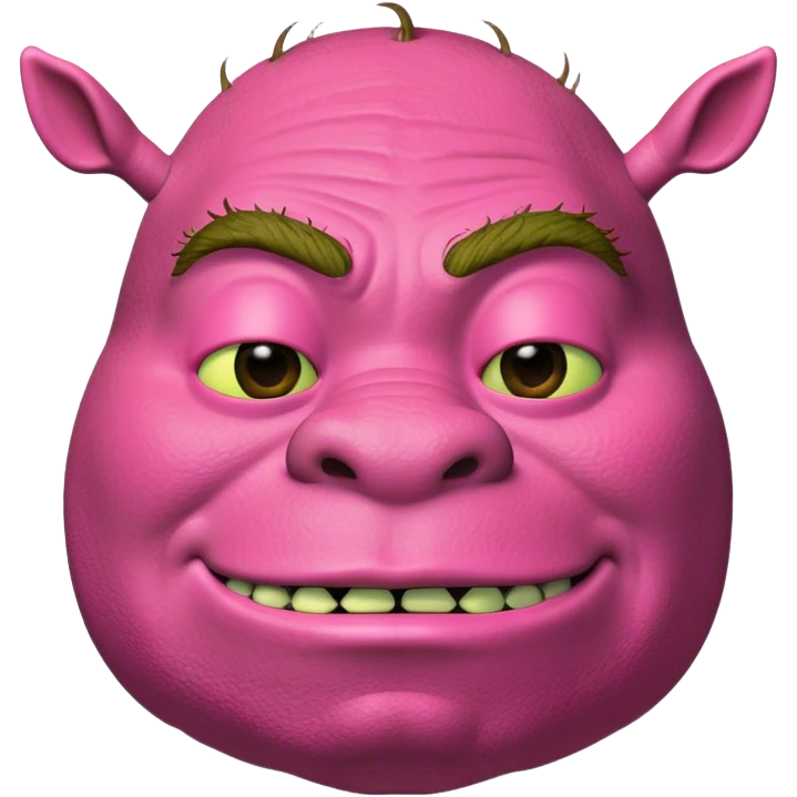 pink shrek emoji
