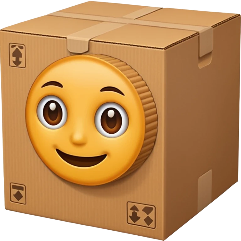 Cardboard box emoji