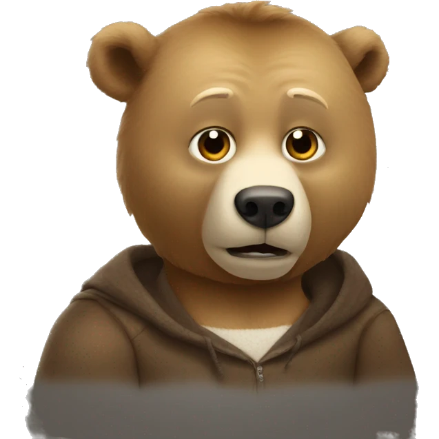 Putin on a bear emoji