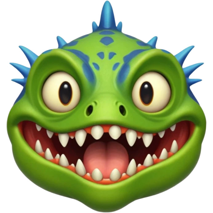 generate an image of murloc open his mouth emoji