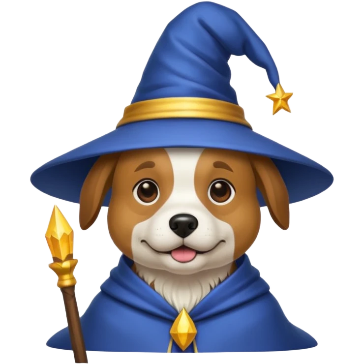 Dog wizard emoji