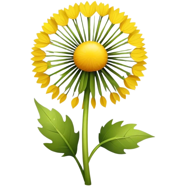 Dandelion number 2 emoji