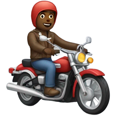 Man riding motorcycle  emoji