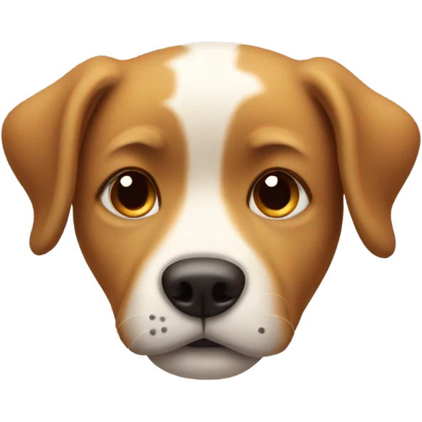 Dog with eyes closed but tear going down his face emoji