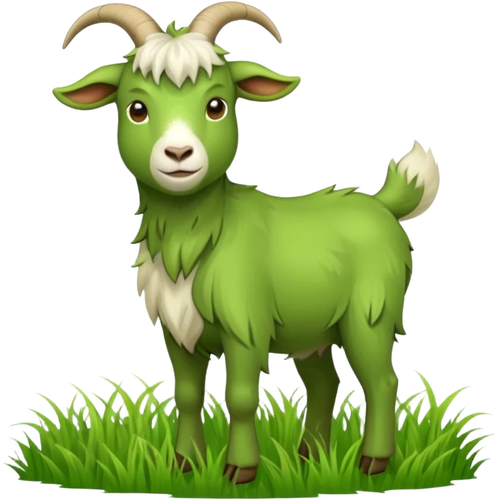 Green goat emoji