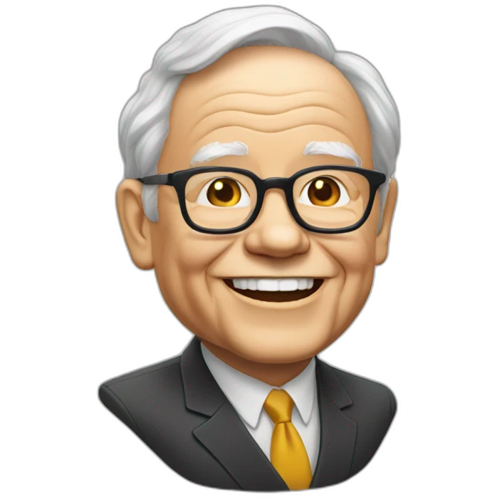 warren buffet happy head only emoji