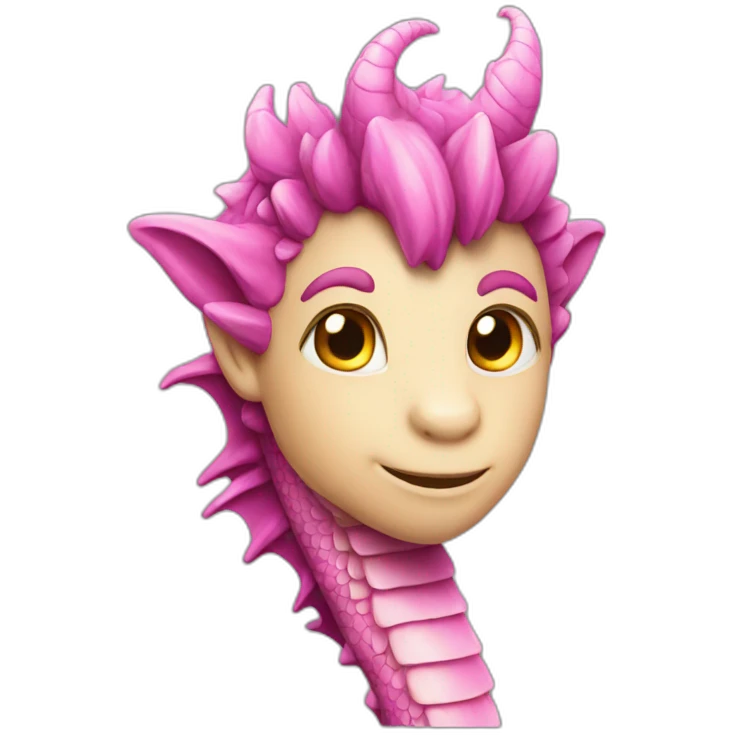 Dragon pink emoji