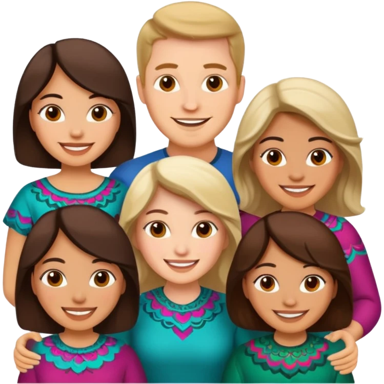 Mexican women and white man emoji