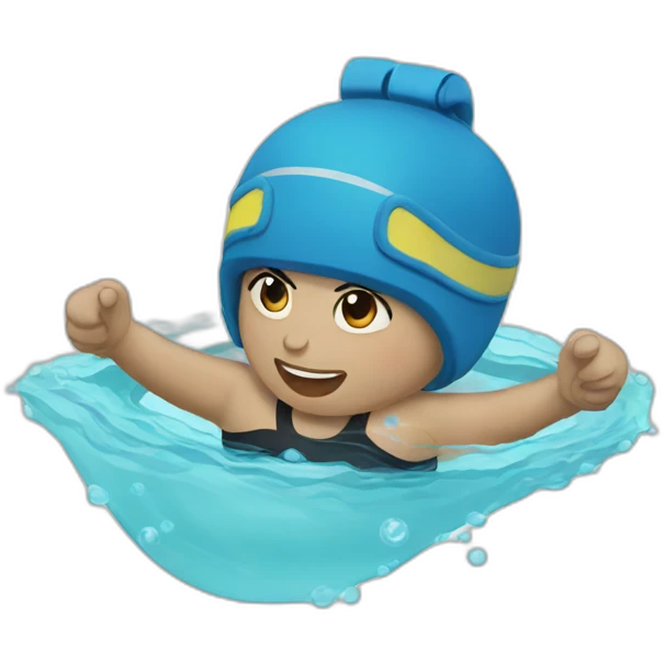 Conni swimming emoji