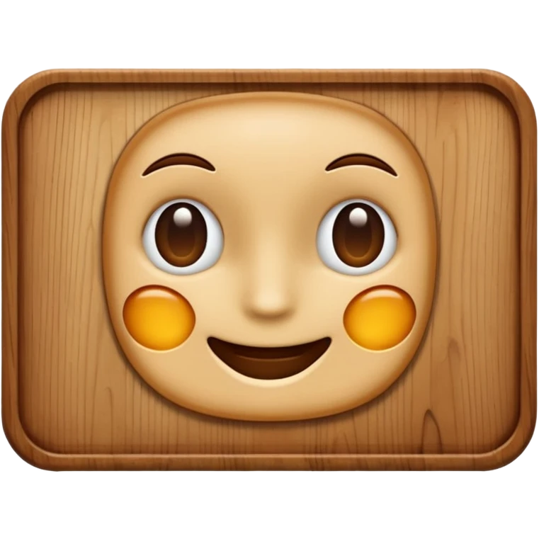wooden board
 emoji