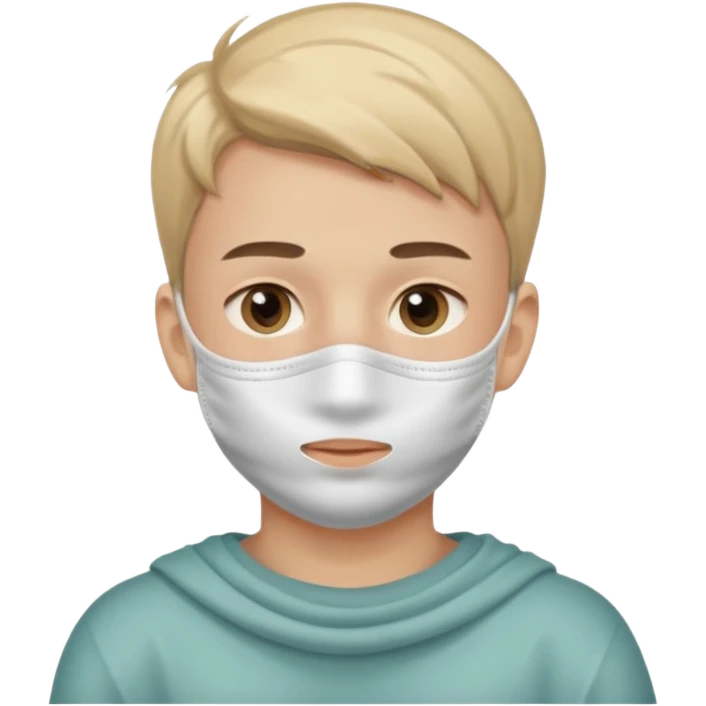 facial mask boy emoji