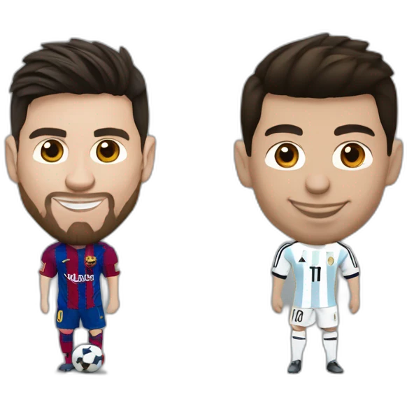 lionel messi and ronaldo mix emoji
