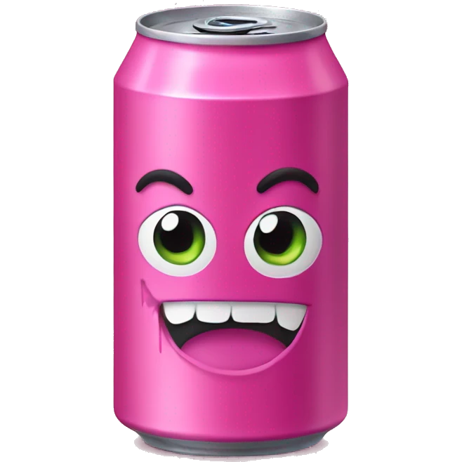 Pink monster energy drink emoji